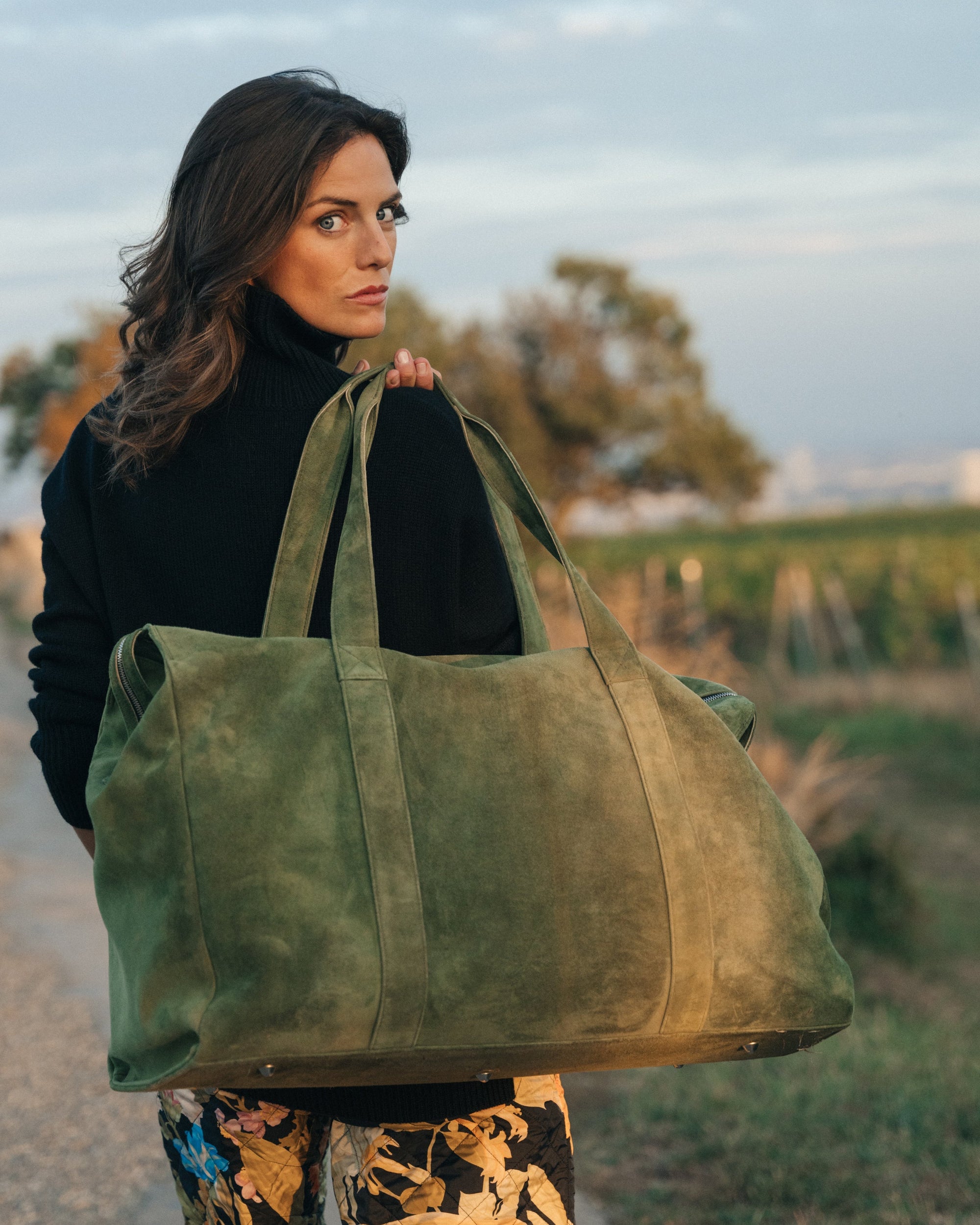 Handmade leather weekender bags