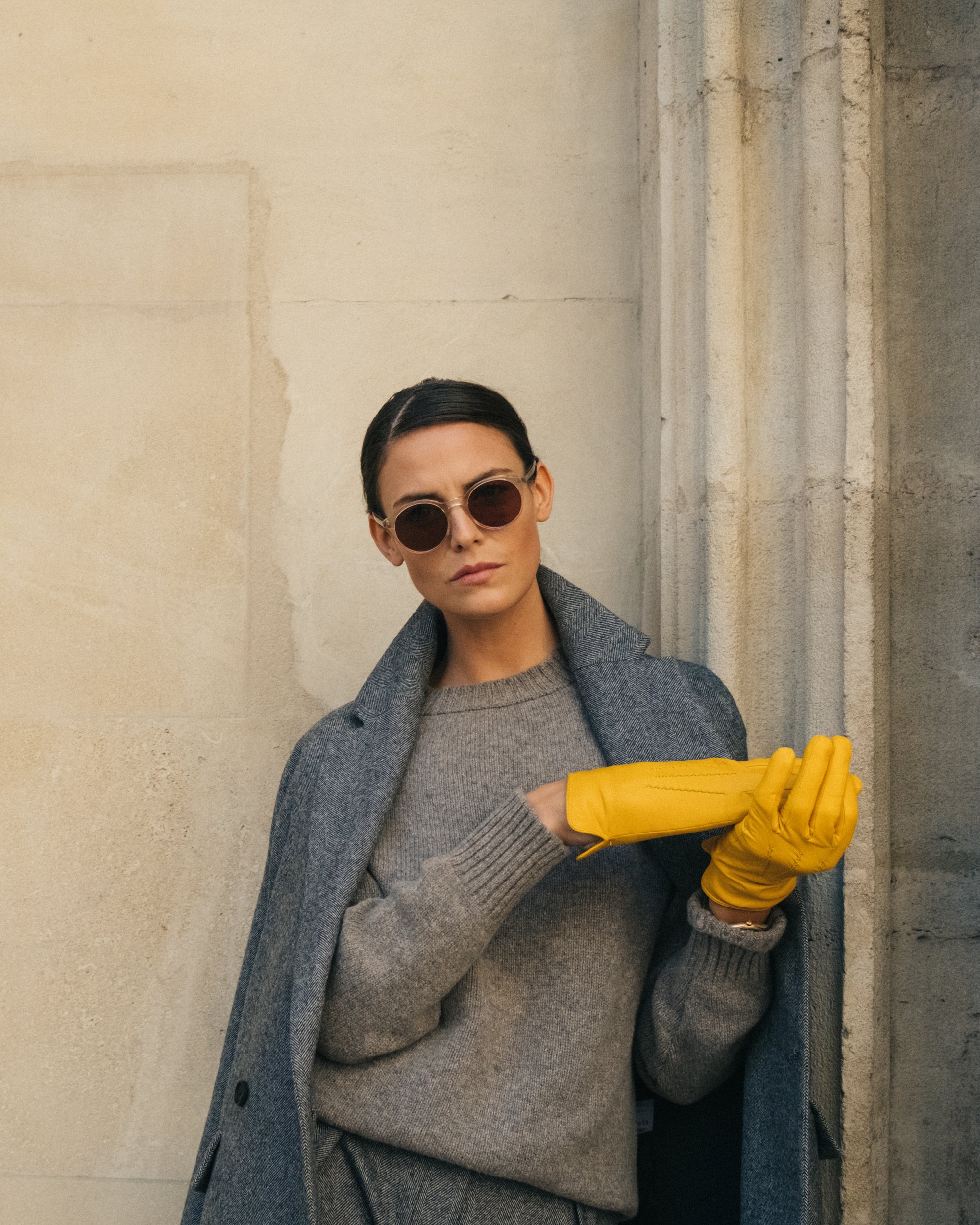 Cashmere-lined Ladies leather gloves