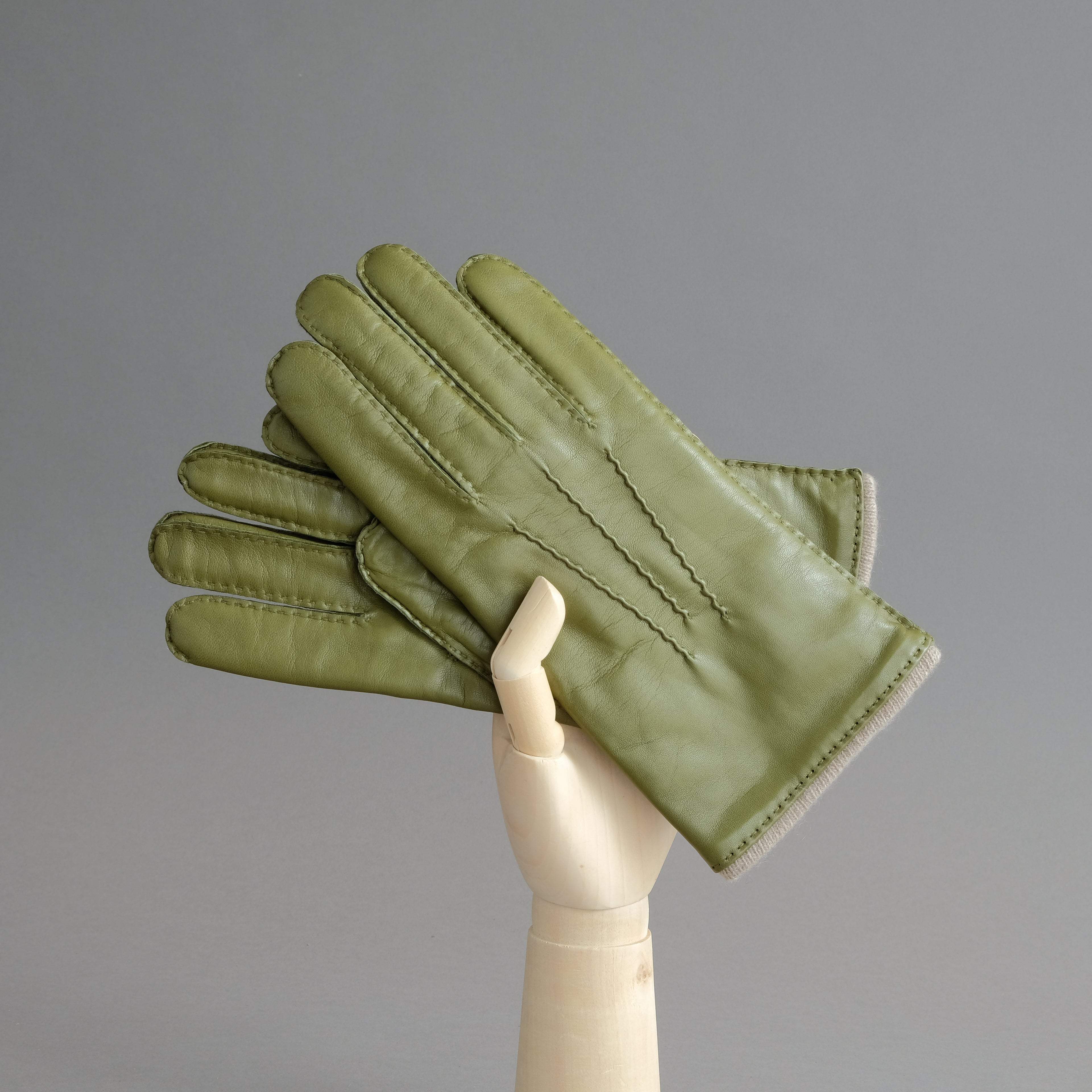 Gentlemen's Gloves from Hair Sheep Nappa Lined with Cashmere - TR Handschuhe Wien - Thomas Riemer Handmade Gloves