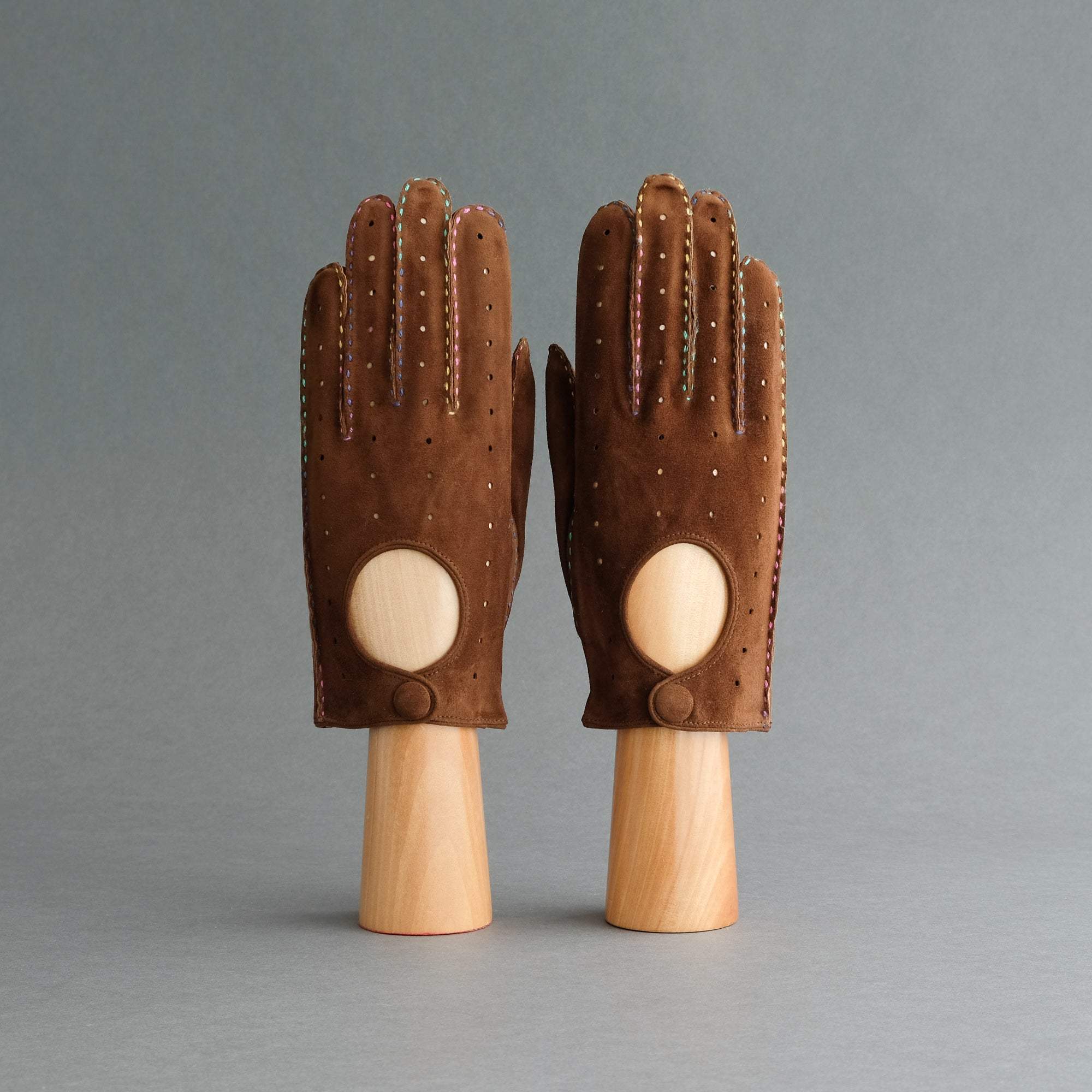 drive handschuhe Gentlemen's Unlined Driving Gloves from Havana Reindeer Suede