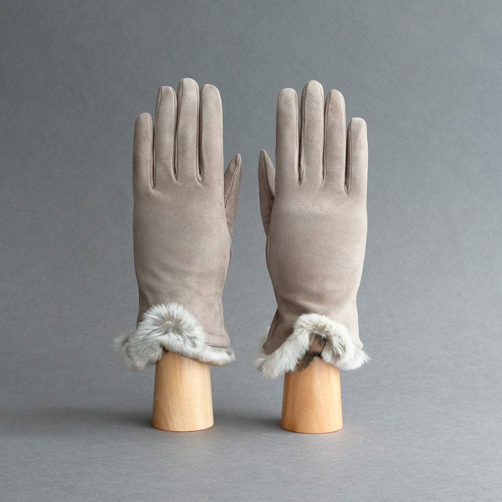 Ladies Gloves from Tortora Goatskin with Orylag Cuffs - TR Handschuhe Wien - Thomas Riemer Handmade Gloves