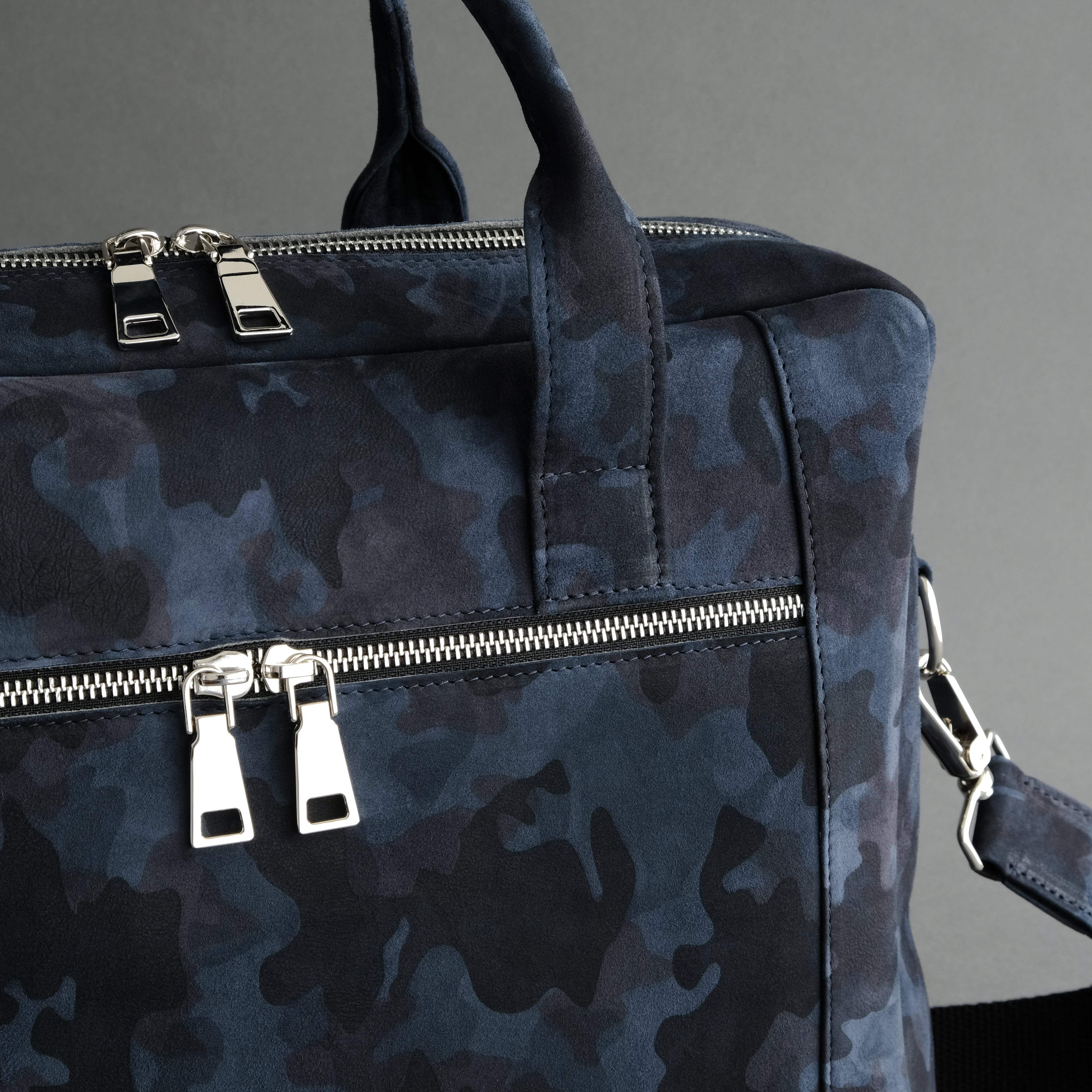 Laptop Carrying Bag Made From Goatskin Suede - TR Handschuhe Wien - Thomas Riemer Handmade Gloves