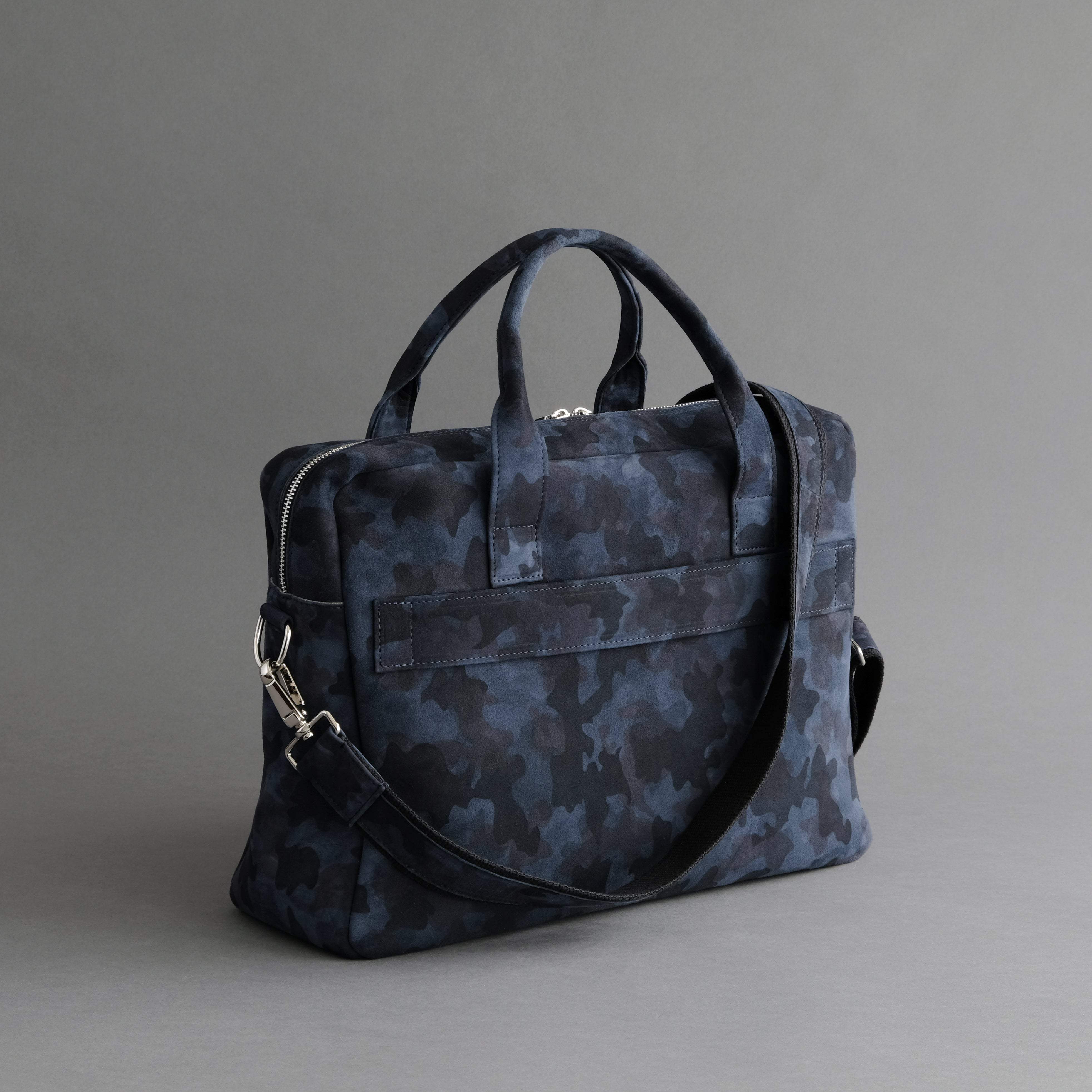 Laptop Carrying Bag Made From Goatskin Suede - TR Handschuhe Wien - Thomas Riemer Handmade Gloves