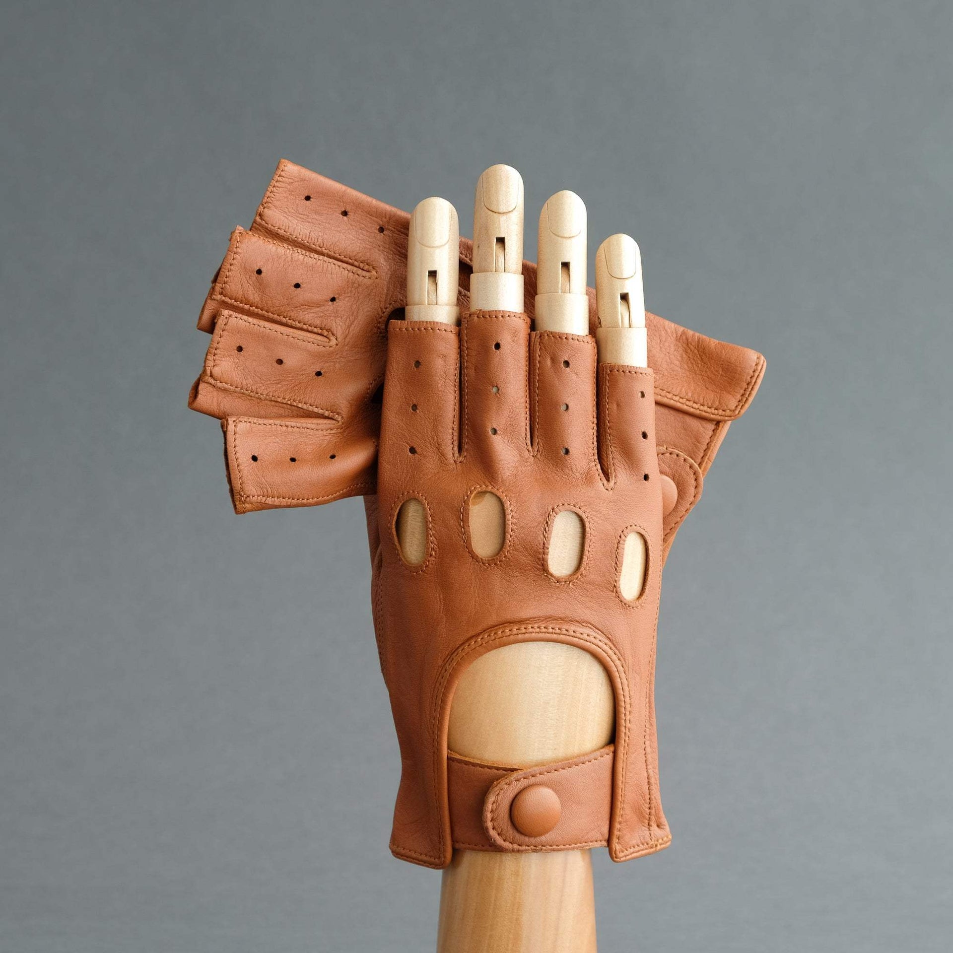 handschuhe ohne fingerkuppe leder Fingerlose Autofahrhandschuhe für Herren aus Fauve Hirschleder – TR Handschuhe Wien