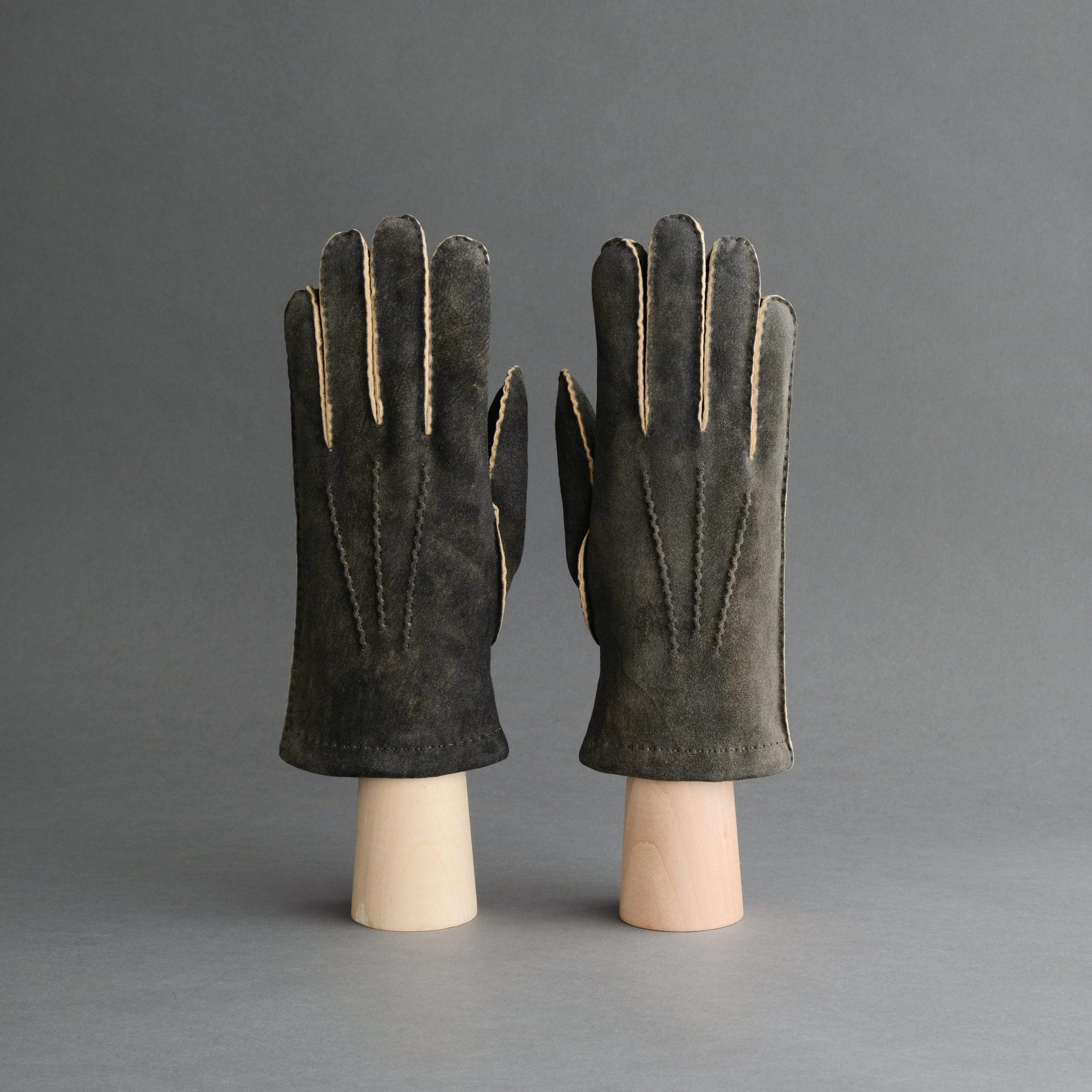 Gentlemen's Gloves from Walnut Goatskin Lined with Cashmere – TR ...