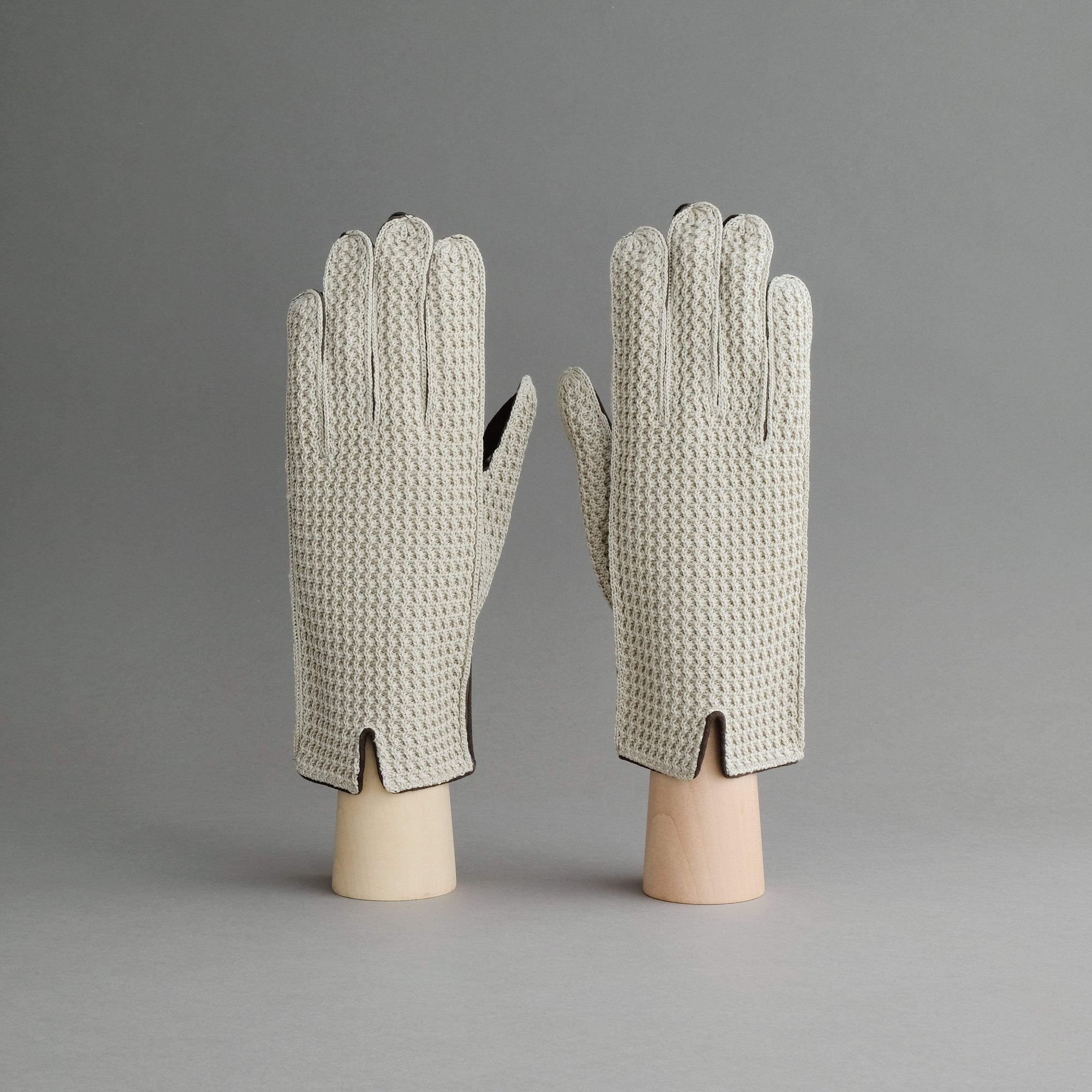 Gentlemen's Unlined Gloves from Goatskin and Cotton Crochet - TR Handschuhe Wien - Thomas Riemer Handmade Gloves