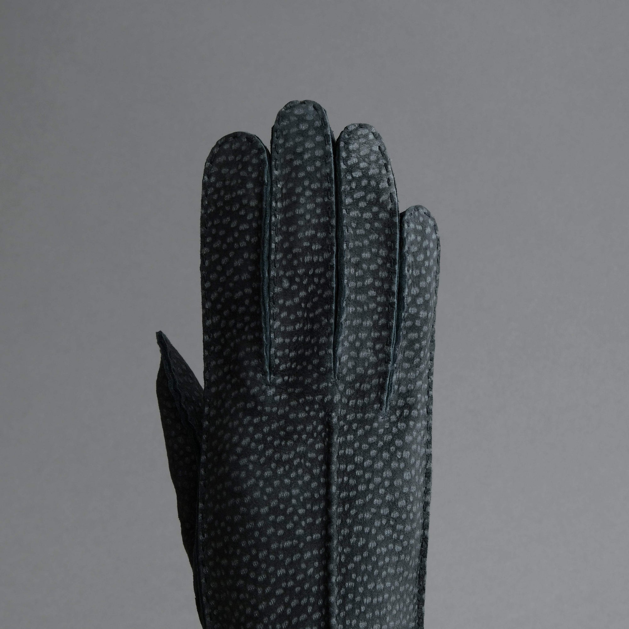 Ladies Dress Gloves from Grey Carpincho Leather - TR Handschuhe Wien - Thomas Riemer Handmade Gloves