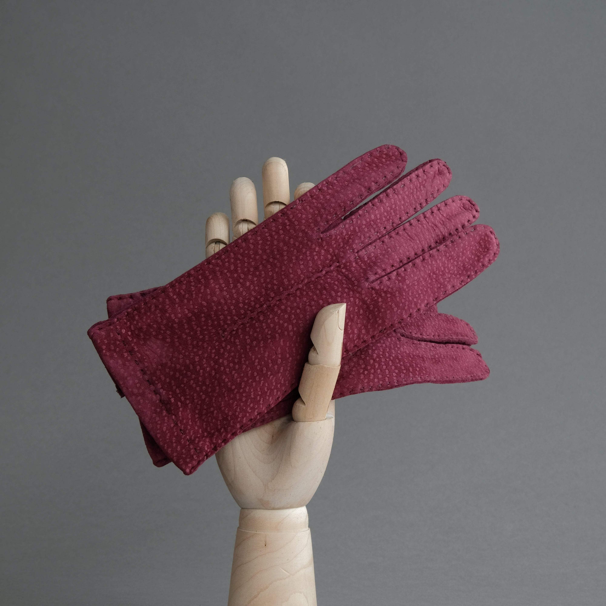 Ladies Gloves From Bordeaux Carpincho Leather - TR Handschuhe Wien - Thomas Riemer Handmade Gloves
