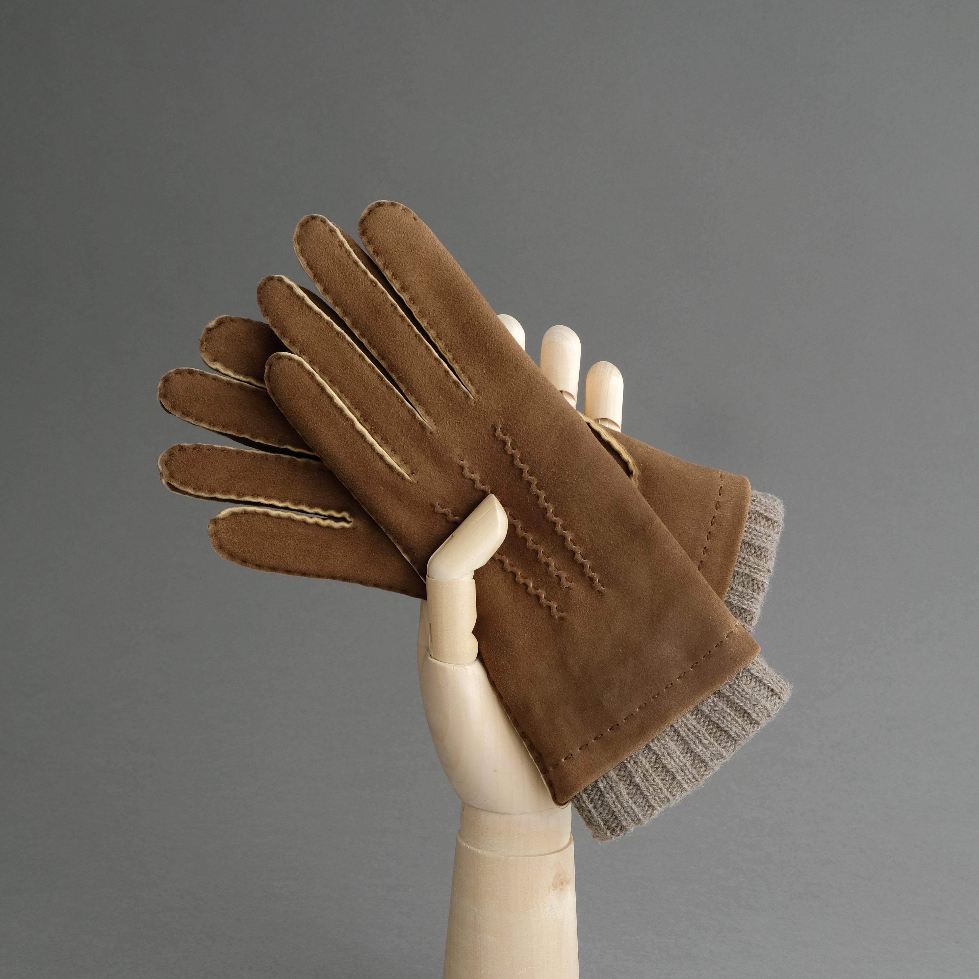 Ladies Gloves from Brown Goatskin Lined Cashmere - TR Handschuhe Wien - Thomas Riemer Handmade Gloves