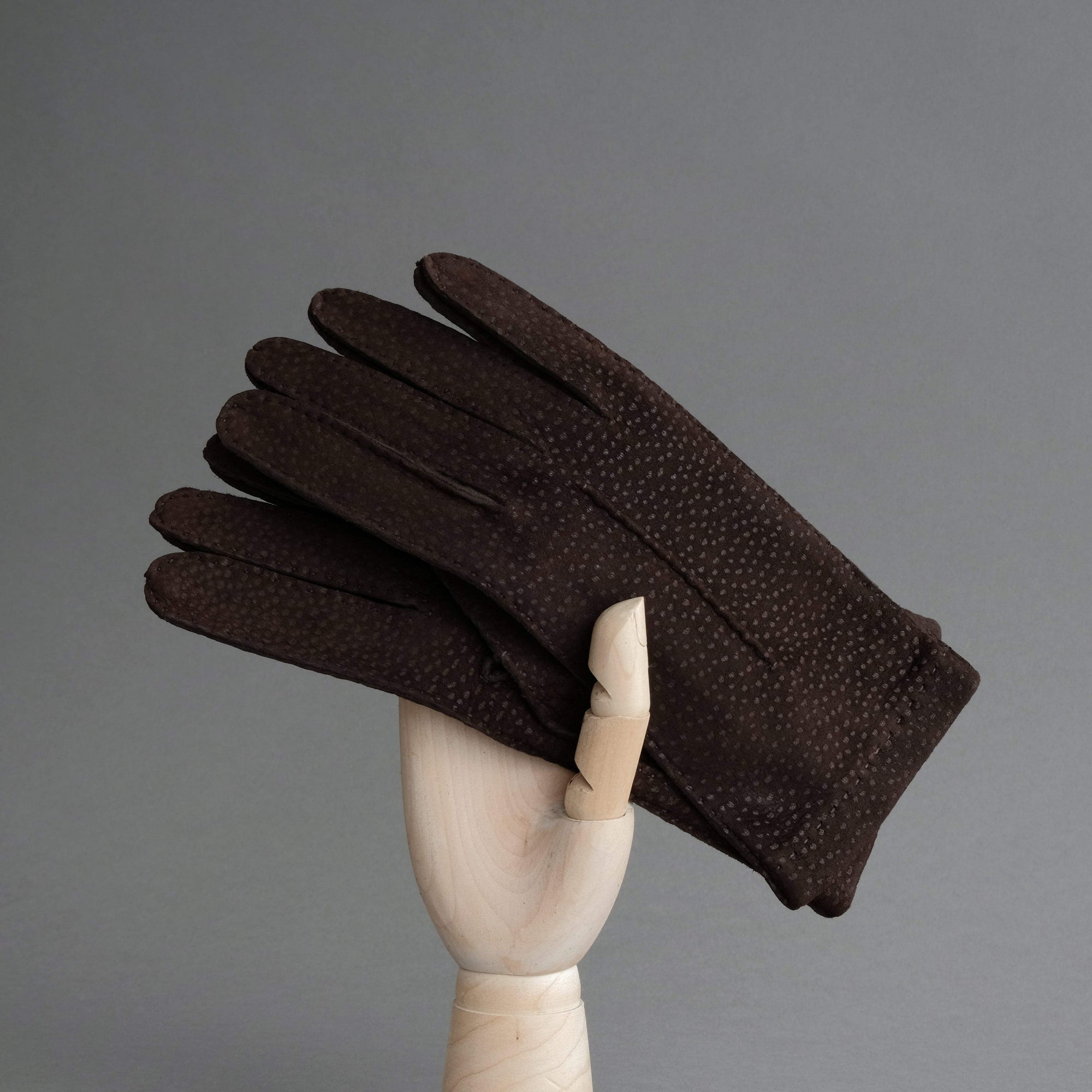 Ladies Gloves From Dark Brown Carpincho Leather - TR Handschuhe Wien - Thomas Riemer Handmade Gloves