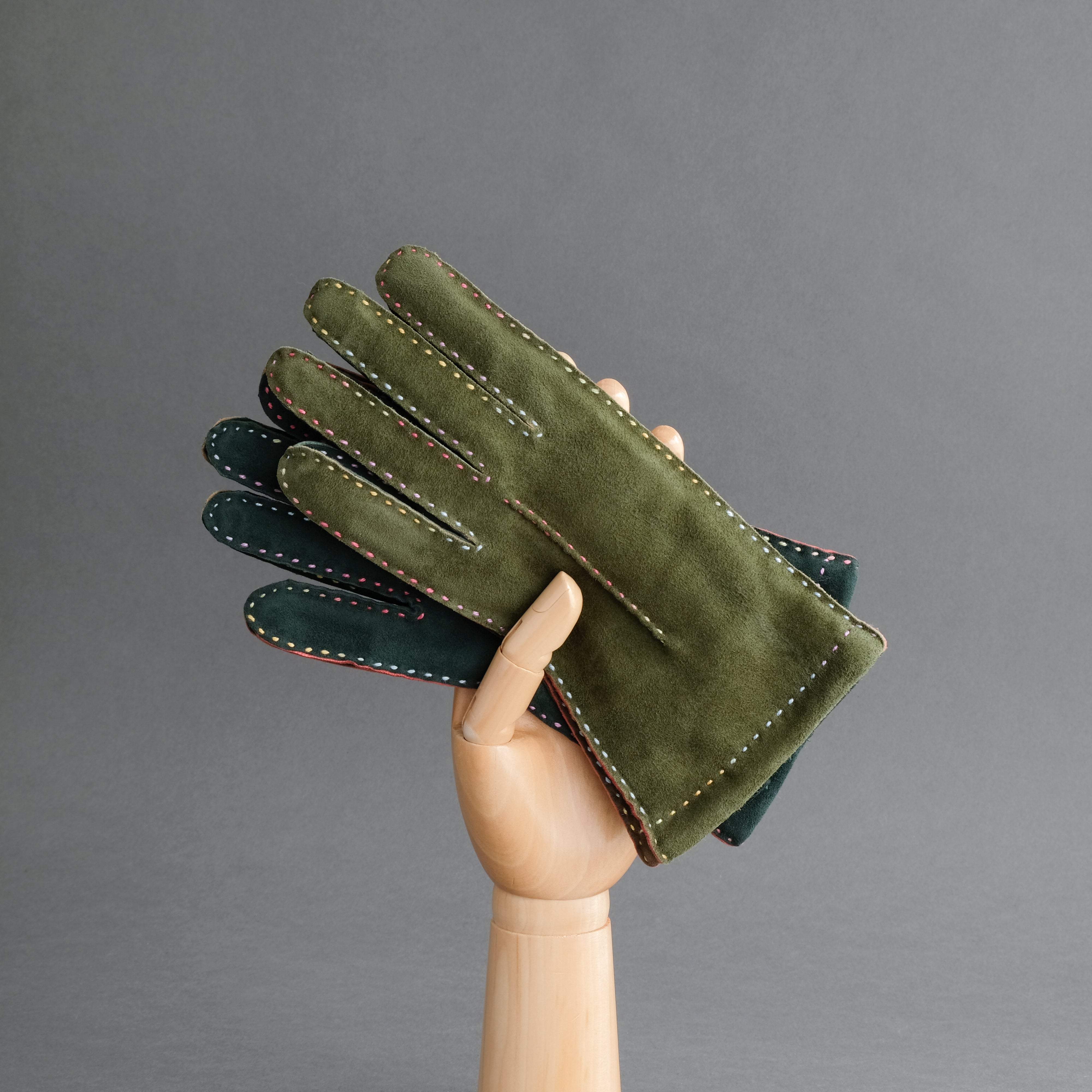 Ladies Gloves from Green Goatskin Lined with Cashmere – TR Handschuhe ...
