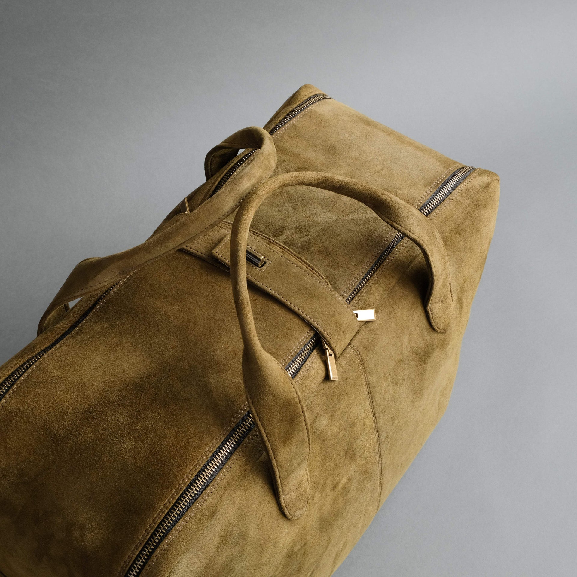 Weekender From Forest Green Goatskin Suede – TR Handschuhe Wien ...