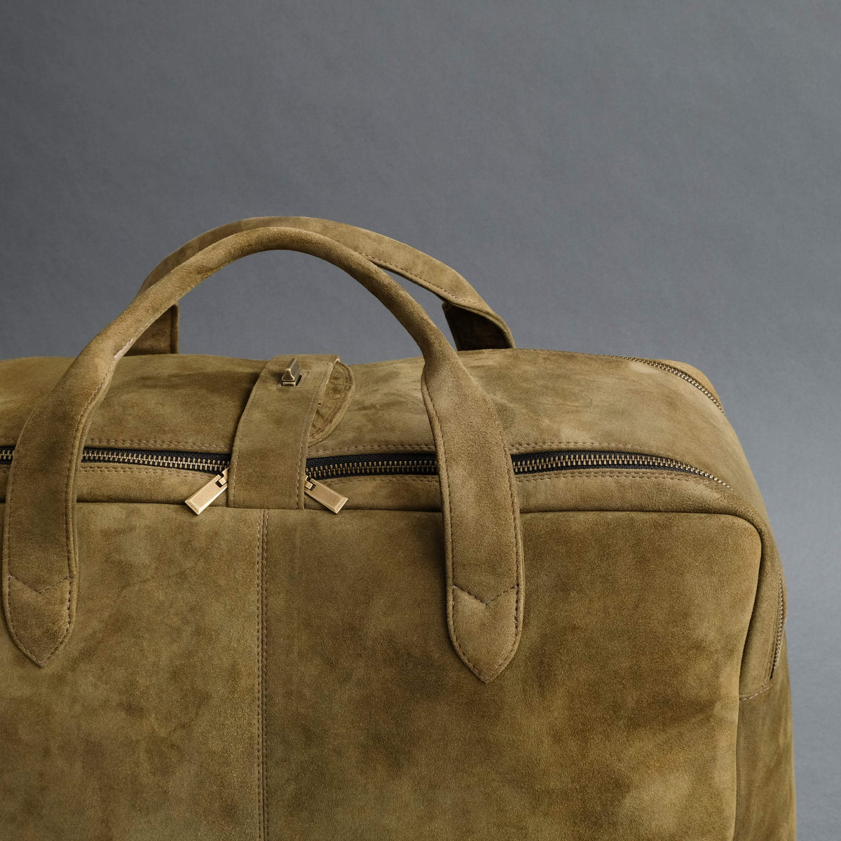Weekender From Forest Green Goatskin Suede – TR Handschuhe Wien ...